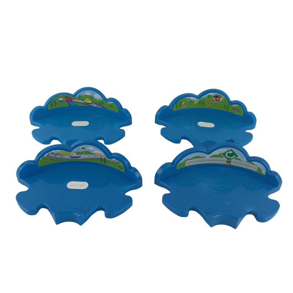 VTech Go Go Smart Wheels Track Pieces 4pc Blue 90 Degree F Curves 29775
